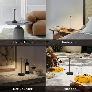 Modern Cordless Table Lamp Set