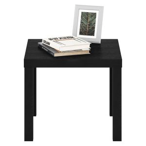 Furinno Classic Homey Square Parsons Side End Table – 1-Pack (Black)