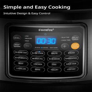 3. COMFEE’ 16-in-1 Electric Pressure Cooker