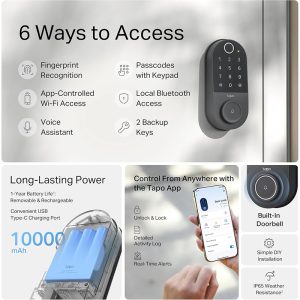 5. TP-Link Tapo Smart Door Lock DL110