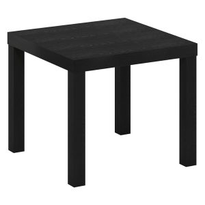 Furinno Classic Homey Square Parsons Side End Table – 1-Pack (Black)
