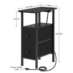 narrow end table