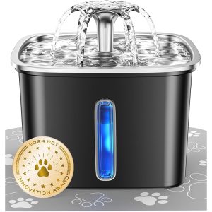 Veken Stainless Steel Cat Water Fountain