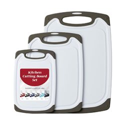 Cutting Boards for Kitchen – BPA-Free, Non-Slip & Reversible 3-Pack Set