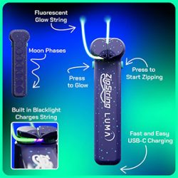 Luma Glow-in-the-Dark Flying Toy – Patented String Loop Design with LED Lights for Endless Tricks, Shapes, and STEM Fun